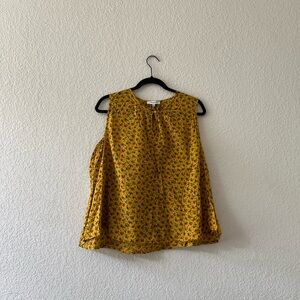 Madewell Shirred Shell Tank in Calico Floral